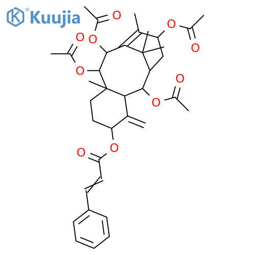 (2α,5α,9α,10β,13α)-2,9,10,13-Tetraacetoxytaxa-4(20),11-dien-5-yl (2E)-3-phenylacrylate structure
