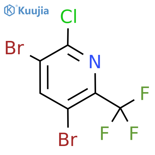 3,5-Dibromo-2-chloro-6-(trifluoromethyl)pyridine structure