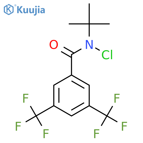 N-Chloro-N-tert-butyl-3,5-bis(trifluoromethyl)benzamide structure