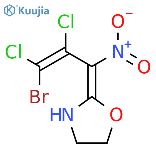 Oxazolidine, 2-(3-bromo-2,3-dichloro-1-nitro-2-propenylidene)- structure