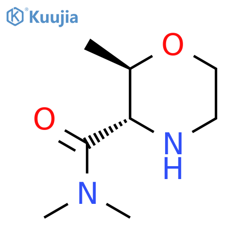 (2R,3S)-N,N,2-trimethylmorpholine-3-carboxamide structure
