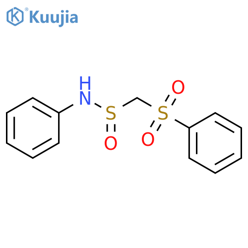 Methanesulfinamide, N-phenyl-1-(phenylsulfonyl)- structure