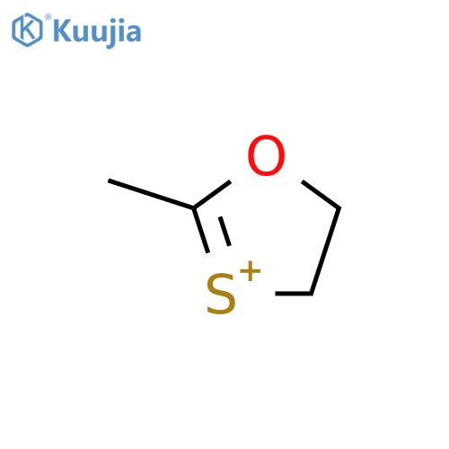 1,3-Oxathiol-3-ium, 4,5-dihydro-2-methyl- structure