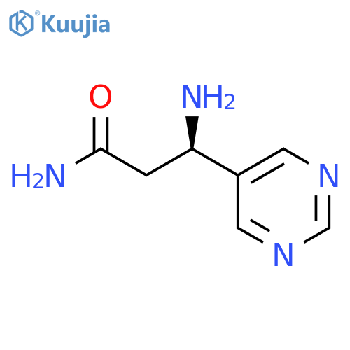 5-Pyrimidinepropanamide, β-amino-, (βR)- structure
