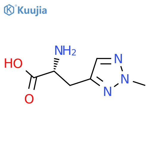 (2R)-2-amino-3-(2-methyl-2H-1,2,3-triazol-4-yl)propanoic acid structure