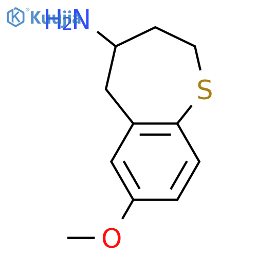 1-Benzothiepin-4-amine, 2,3,4,5-tetrahydro-7-methoxy- structure
