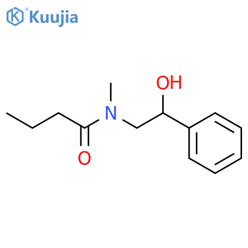 Butanamide, N-(2-hydroxy-2-phenylethyl)-N-methyl- structure