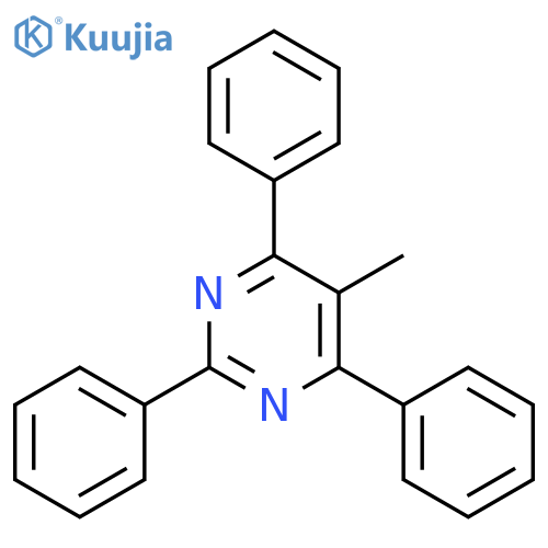 Pyrimidine, 5-methyl-2,4,6-triphenyl- structure