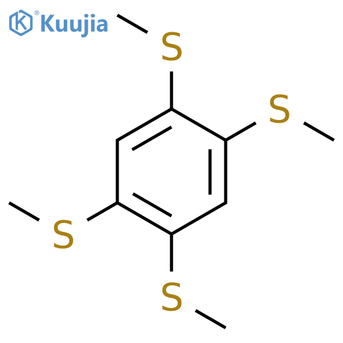 Benzene, 1,2,4,5-tetrakis(methylthio)- structure