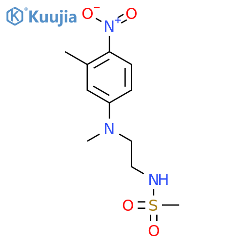 N-{2-[Methyl(3-methyl-4-nitrophenyl)amino]ethyl}methanesulfonamide structure