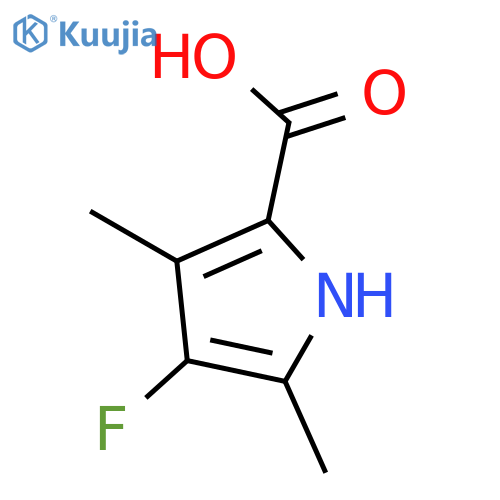 1H-Pyrrole-2-carboxylicacid, 4-fluoro-3,5-dimethyl- structure