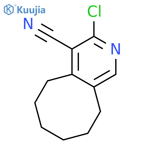 Cycloocta[c]pyridine-4-carbonitrile, 3-chloro-5,6,7,8,9,10-hexahydro- structure