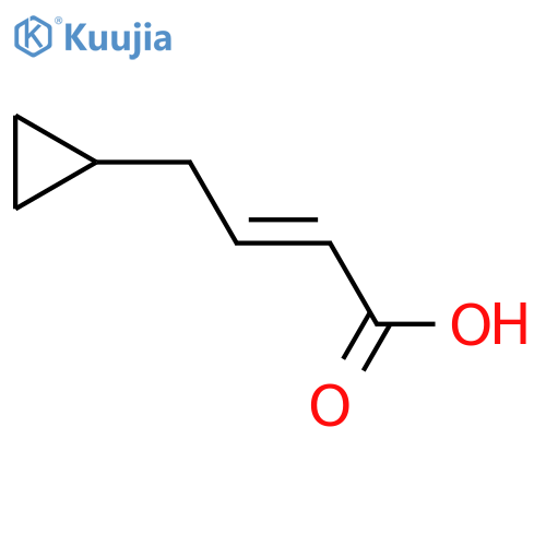 4-Cyclopropylbut-2-enoic acid structure