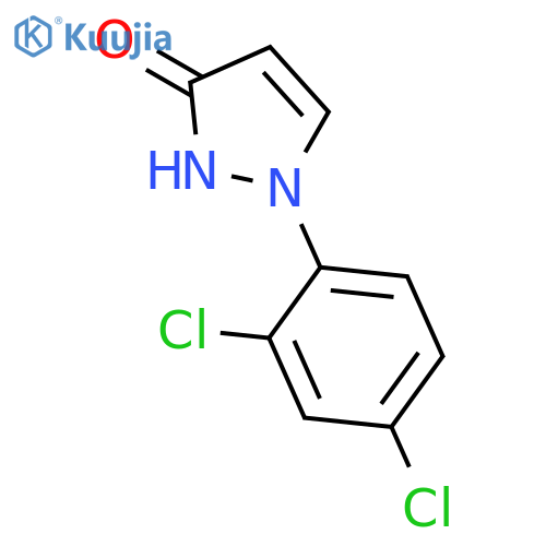 3H-Pyrazol-3-one, 1-(2,4-dichlorophenyl)-1,2-dihydro- structure