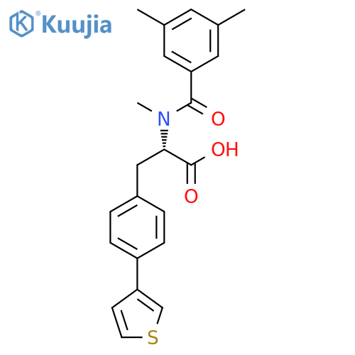 Phenylalanine, N-(3,5-dimethylbenzoyl)-N-methyl-4-(3-thienyl)- structure