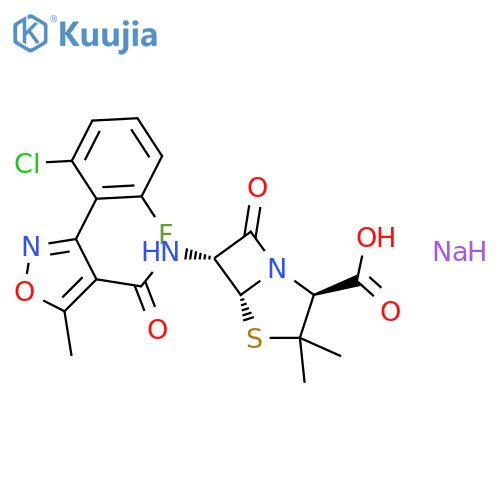 Flucloxacillin sodium structure