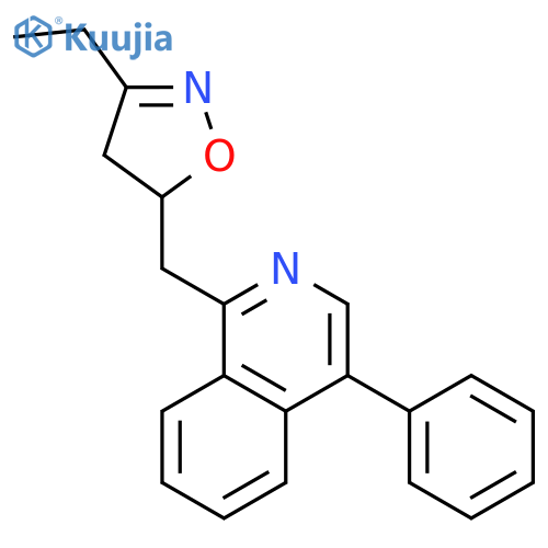 Isoquinoline, 1-[(3-ethyl-4,5-dihydro-5-isoxazolyl)methyl]-4-phenyl- structure