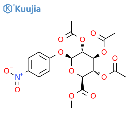 4-Nitrophenyl 2,3,4-tri-O-acetyl-b-D-glucuronic Acid, Methyl Ester structure