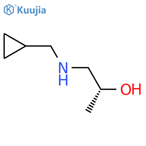 (2R)-1-[(cyclopropylmethyl)amino]propan-2-ol structure