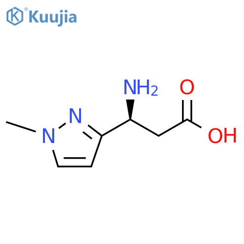 1H-Pyrazole-3-propanoic acid, β-amino-1-methyl-, (βS)- structure