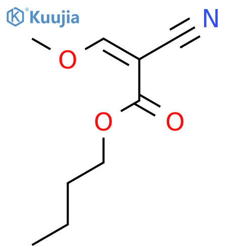 2-Propenoic acid, 2-cyano-3-methoxy-, butyl ester structure