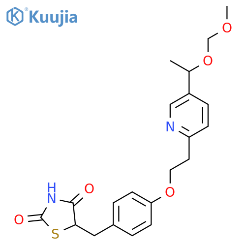 5-(4-(2-(5-(1-(Methoxymethoxy)ethyl)pyridin-2-yl)ethoxy)benzyl)thiazolidine-2,4-dione structure