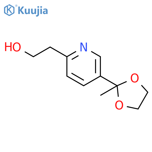 5-(2-Methyl-1,3-dioxolan-2-yl)-2-pyridineethanol structure