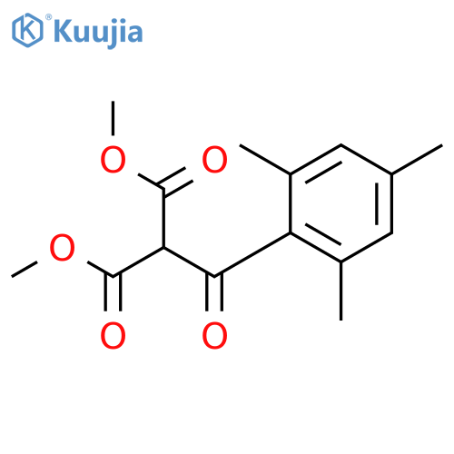 Propanedioic acid, (2,4,6-trimethylbenzoyl)-, dimethyl ester structure