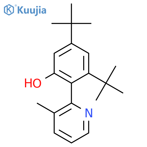 Phenol, 3,5-bis(1,1-dimethylethyl)-2-(3-methyl-2-pyridinyl)- structure