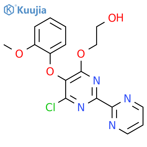 2-(5-(2-Methoxy-phenoxy)-6-chloro-2-(pyrimidin-2-yl)pyrimidin-4-yloxy)ethanol structure