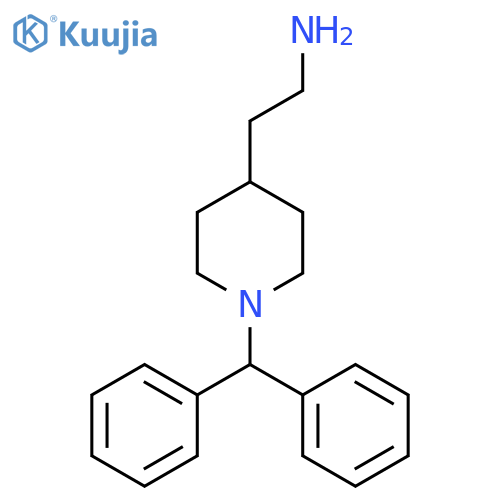 4-Piperidineethanamine, 1-(diphenylmethyl)- structure