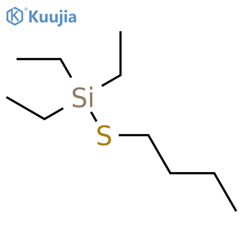 (Butylsulfanyl)(triethyl)silane structure