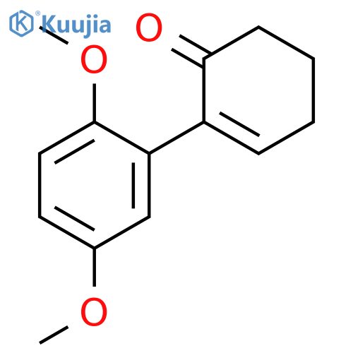2-Cyclohexen-1-one, 2-(2,5-dimethoxyphenyl)- structure