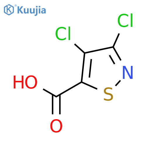 dichloro-1,2-thiazole-5-carboxylic acid structure