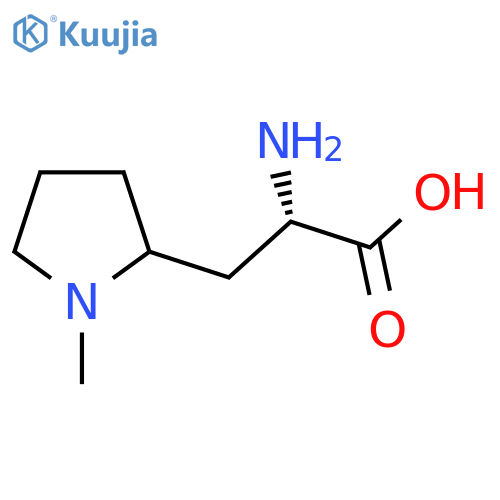 (2S)-2-Amino-3-(1-methylpyrrolidin-2-yl)propanoic acid structure
