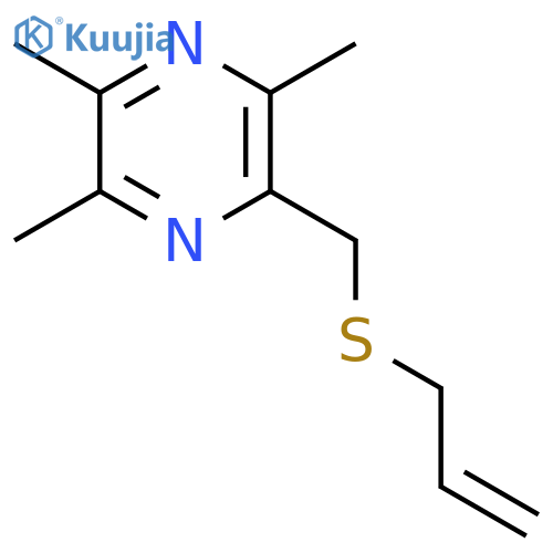 Pyrazine, trimethyl[(2-propenylthio)methyl]- structure