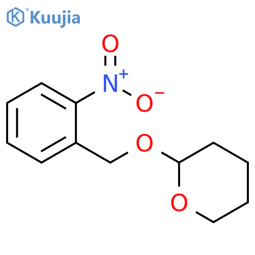 2H-Pyran, tetrahydro-2-[(2-nitrophenyl)methoxy]- structure