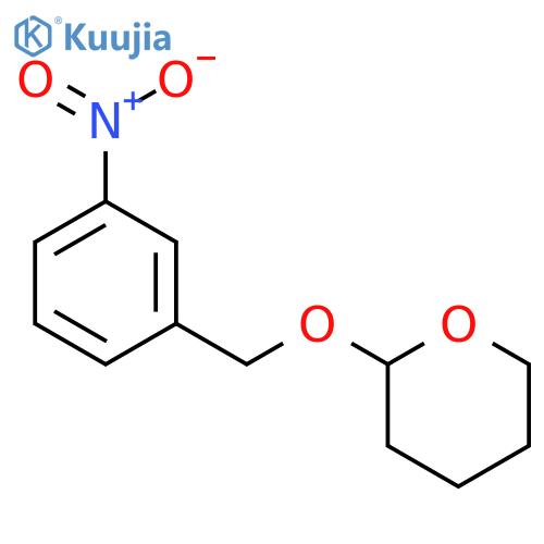 2H-Pyran, tetrahydro-2-[(3-nitrophenyl)methoxy]- structure