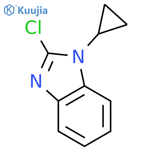 1H-Benzimidazole, 2-chloro-1-cyclopropyl- structure