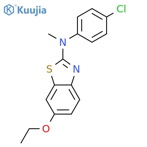 2-Benzothiazolamine, N-(4-chlorophenyl)-6-ethoxy-N-methyl- structure