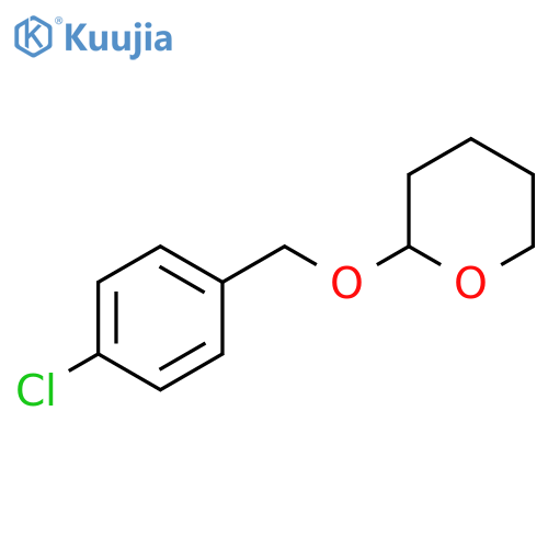 2H-Pyran, 2-[(4-chlorophenyl)methoxy]tetrahydro- structure