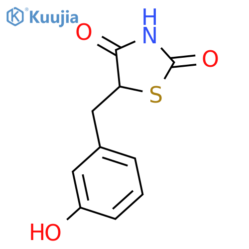 2,4-Thiazolidinedione, 5-[(3-hydroxyphenyl)methyl]- structure