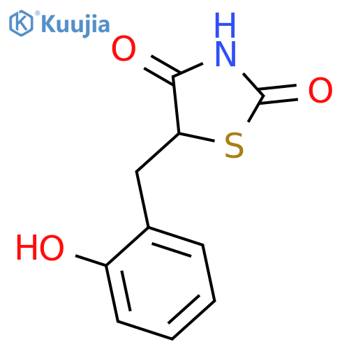2,4-THIAZOLIDINEDIONE, 5-[(2-HYDROXYPHENYL)METHYL]- structure