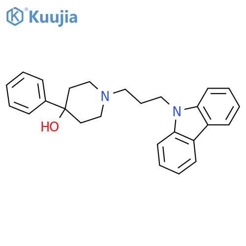 4-Piperidinol, 1-[3-(9H-carbazol-9-yl)propyl]-4-phenyl- structure
