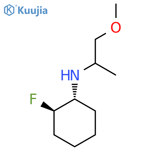 (1R,2R)-2-Fluoro-N-(1-methoxypropan-2-yl)cyclohexan-1-amine structure