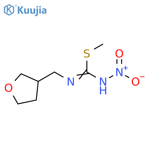 N-Nitro-N'-(tetrahydro-3-furanyl)methylcarbamimidothioic Acid Methyl Ester structure