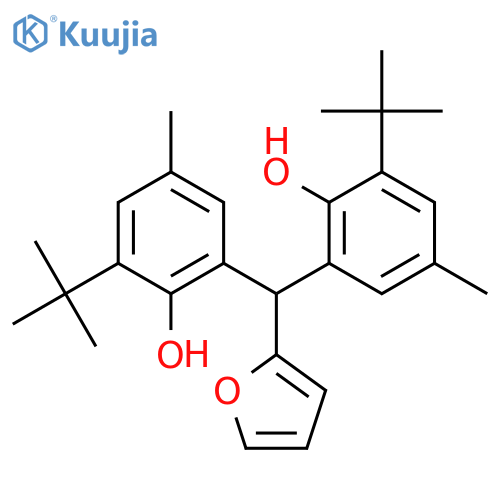 Phenol, 2,2'-(2-furanylmethylene)bis[6-(1,1-dimethylethyl)-4-methyl- structure