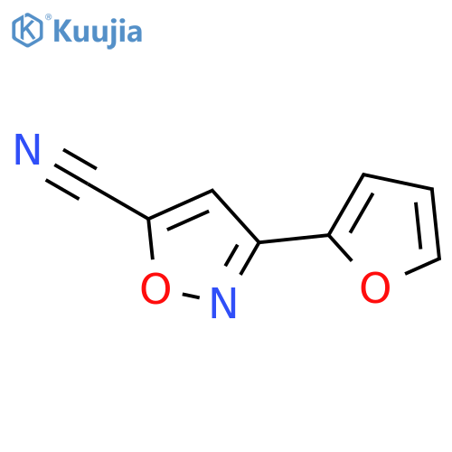 5-Isoxazolecarbonitrile,3-(2-furanyl)- structure