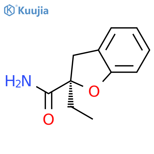 2-Benzofurancarboxamide, 2-ethyl-2,3-dihydro-, (R)- structure