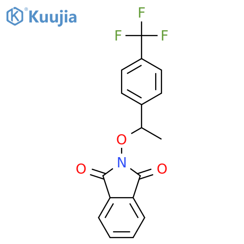 1H-Isoindole-1,3(2H)-dione, 2-[1-[4-(trifluoromethyl)phenyl]ethoxy]- structure
